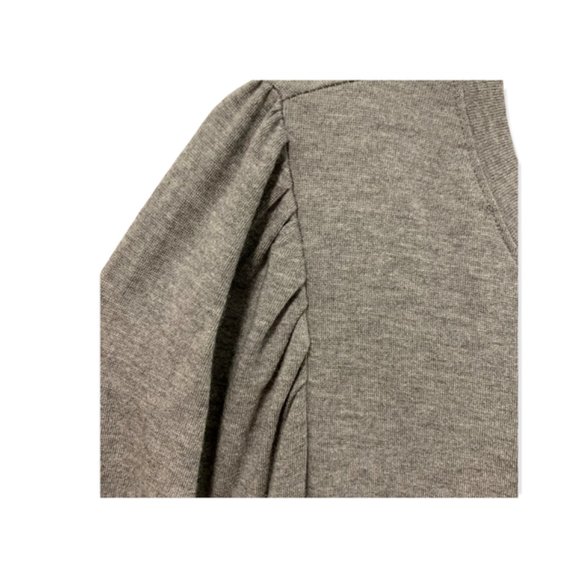 GAP Heather Gray Large Long Sleeve Ruffle Cuff Shirt - Picture 8 of 8